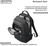 Dicota NB Spin Notebooktasche bis 39,6 cm (15,6 Zoll) grau - 3