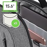 Belkin Classic Pro Rucksack (15,6 Zoll, Laptop-Tasche) grau - 5