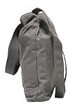 Kronya® | Elegante Tragetasche aus Stoff | Clutch Damen Damenhandtasche Damentasche Handtasche Henkeltasche Rucksack Schulrucksack Schultasche Schultertasche Shopper Tasche Umhängetasche (Grau) - 5