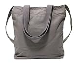 Kronya® | Elegante Tragetasche aus Stoff | Clutch Damen Damenhandtasche Damentasche Handtasche Henkeltasche Rucksack Schulrucksack Schultasche Schultertasche Shopper Tasche Umhängetasche (Grau) - 8