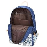 Fresion Vintage Schulrucksäcke Mädchen Outdoor Sport Daypack Canvas Laptop Rucksack 14 zoll Cute Cityrucksack mit Kleinen weißen für Kinder Teenager Studenten (Hellgrau) - 4