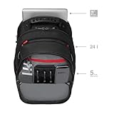 Wenger 600631 Legacy 16″ Laptop-Rucksack, Flughafen freundlich mit Fall Stabalising Plattform in Schwarz {21 Liter} - 3