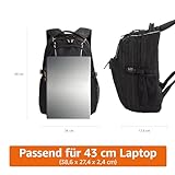 AmazonBasics Laptop-Rucksack geeignet für bis zu 43,2 cm (17 Zoll) - 2