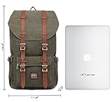Rucksack Damen Daypack Herren Schulrucksack KAUKKO 17 Zoll Laptop Backpack für 15″ Notebook Lässiger Daypacks Schultaschen of 2 Side Pockets für Wandern Reisen Camping (CG 2PCS) - 2