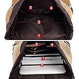 Rucksack Damen Daypack Herren Schulrucksack KAUKKO 17 Zoll Laptop Backpack für 15″ Notebook Lässiger Daypacks Schultaschen of 2 Side Pockets für Wandern Reisen Camping (CG 2PCS) - 7