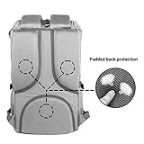 Rucksack Damen Handgepäckrucksack Herren KAUKKO Backpack Schulrucksack KAUKKO 17 Zoll Laptop Rucksack für 15″ Notebook Lässiger Daypacks Schultaschen of 2 Side Pockets für Wandern Reisen Camping (Nylon Army Green) - 5