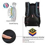 Fubevod Business Laptop Rucksack 15 6 Zoll Notebook Rucksack Herren/Rucksack mit Laptopfach/Laptop Backpack,Schwarz - 5