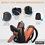 Everki Titan – Laptop Rucksack für Notebooks bis 18,4 Zoll (46,7 cm) mit durchdachtem Fächer-Konzept, viel Stauraum und weiteren hochwertigen Funktionen, Schwarz - 4