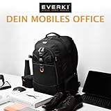 Everki Titan – Laptop Rucksack für Notebooks bis 18,4 Zoll (46,7 cm) mit durchdachtem Fächer-Konzept, viel Stauraum und weiteren hochwertigen Funktionen, Schwarz - 8