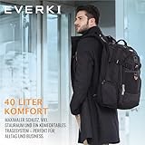 Everki Titan – Laptop Rucksack für Notebooks bis 18,4 Zoll (46,7 cm) mit durchdachtem Fächer-Konzept, viel Stauraum und weiteren hochwertigen Funktionen, Schwarz - 9