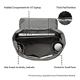 Rucksack Damen Herren Vintage Studenten Backpack KAUKKO 17 Zoll Laptop Rucksack für 15″ Notebook Lässiger Daypacks Schüler Backpacks Schultaschen of 2 Side Pockets für Wandern Reisen Camping - 4