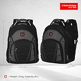 Wenger 600635 Synergy 16″ Laptop-Rucksack, gepolsterte Laptopfach mit iPad/Tablet / eReader Tasche in schwarz / grau {26 Liter} - 2