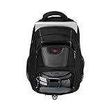Wenger 600633 Pillar 16″ Laptop-Rucksack, Triple schützen Fach mit Fall Stabalising Plattform in schwarz / grau {25 Liter} - 4