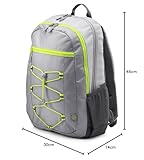 HP Active Rucksack (39,62 cm/15,6 Zoll, für Notebooks, Laptops, Tablets) grau/gelb - 5